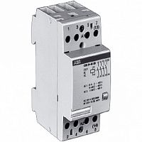 Модульный контактор  ESB24 4P 24А 400/12В AC/DC |  код.  GHE3291602R1004 |  ABB